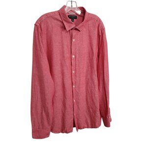 Banana Republic Mens XL Shirt Linen Slim Fit Button Up Lightweight Casual Wear